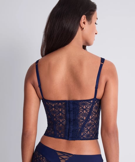 Aubade Secret Memories Bustier in Navy