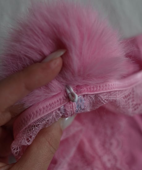 Rabbit tail Panty in Pink