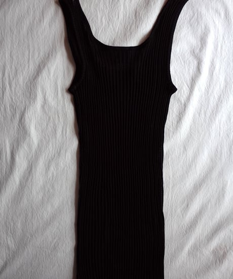 Oscalito Cotton Rib Tank Top in Black