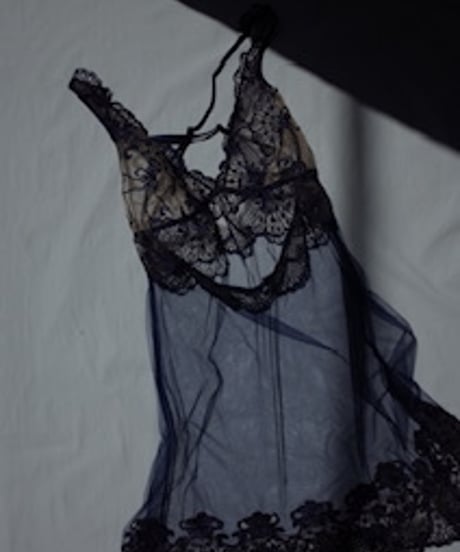 I.D. Sarrieri Lace Babydoll in Navy