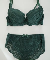Peco Bra New Vert Sapin Panty Set