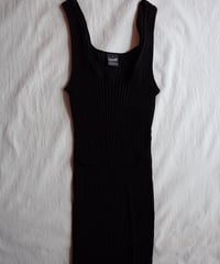 Oscalito Cotton Rib Tank Top in Black