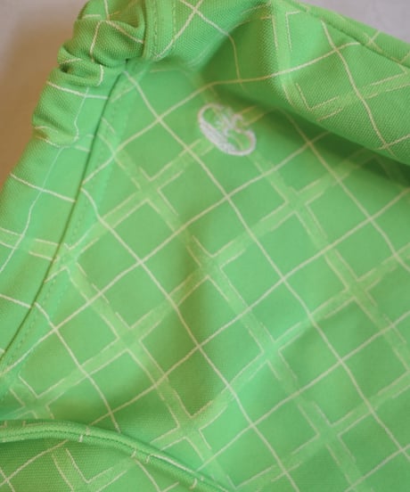 Vintage Nylon Mini Skirt in Neon Green