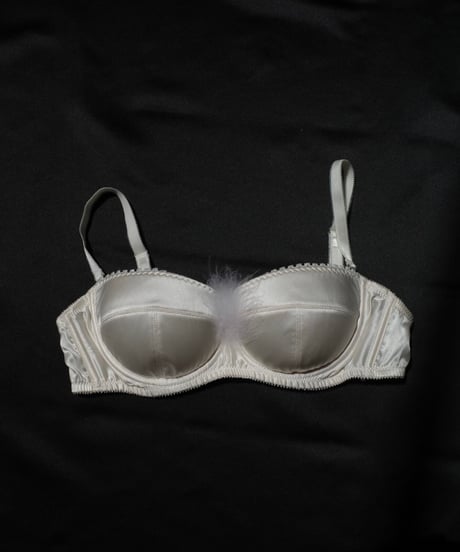 FiFi Chachnnil Silk Patted Bra in White