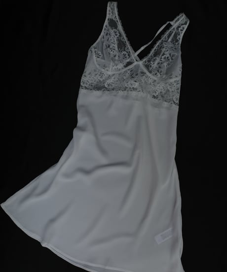 Lace Slip Dress in White