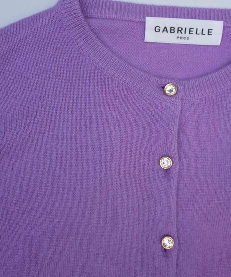 Cashmere Cardigan in Purple