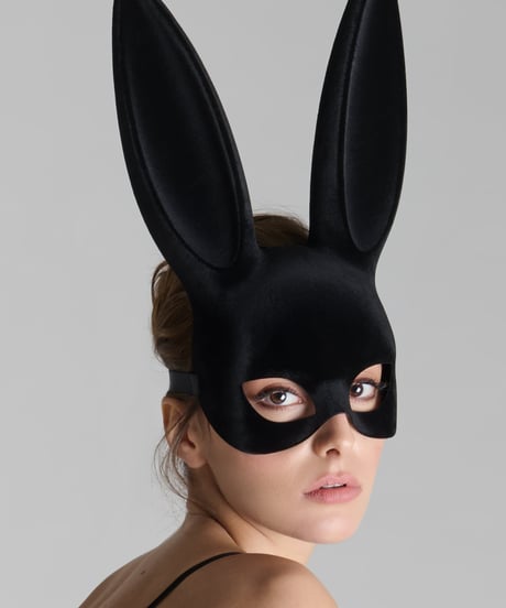 Maison Close Velvet Bunny Mask with PomPom