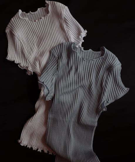 Oscalito Cotton Rib Short Sleeve in White