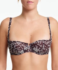 Yasmine Eslami Nina Balcony Bra in Blossom