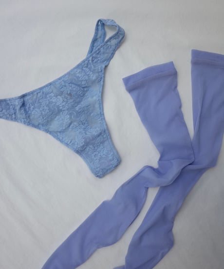 Only Hearts Tulle Knee Socks in Blue Bird