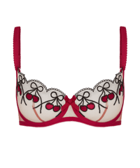 Agent Provocateur Avalee Plunge Underwired Bra in Red