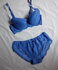 Peco Bra Panty Set in Picasso Blue