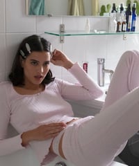 Icone Ava Tops ＆ Bottom Set in Blush