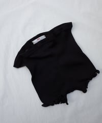 Boglietti Wool/Silk Rib Tap Pants in Black