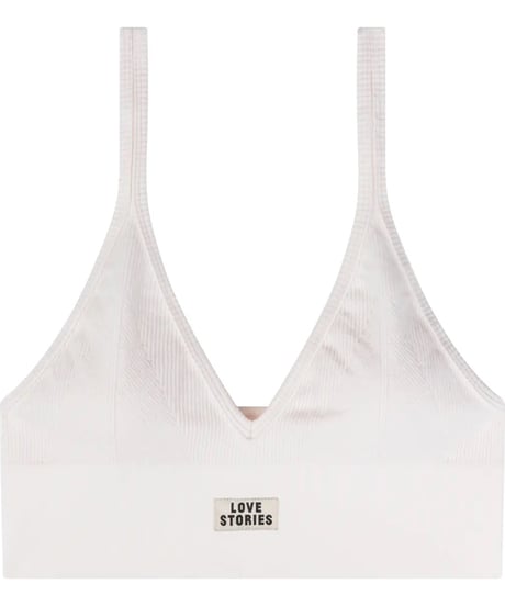 Love Stories Posey Stylish Sporty Bralette in White