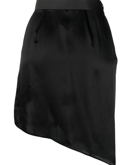 Maison Close Silk Skirt in Black