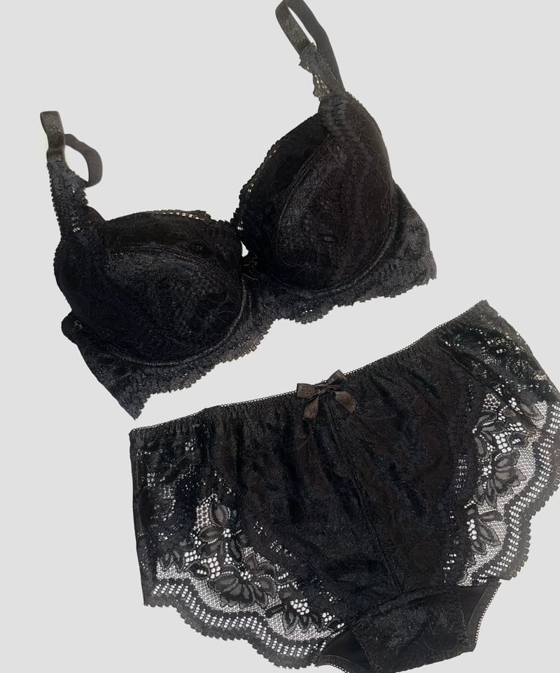 GABRIELLEPECO ガブリエルペコ　育乳ブラジャー、ショーツセット Peco Bra Black Panty Set | GABRIELLE PECO