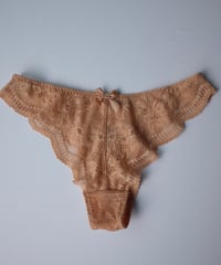 Peco Bra NEW Thong in Beige Chanel