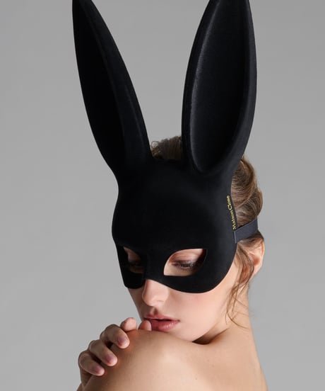 Maison Close Velvet Bunny Mask with PomPom