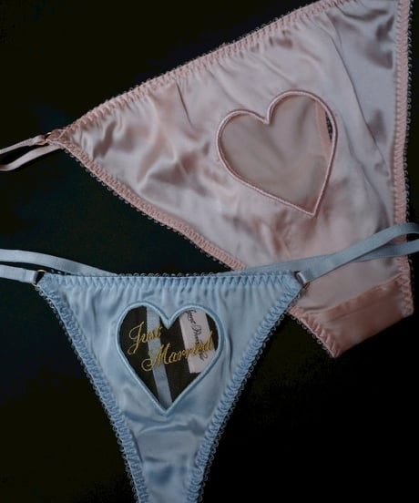 Agent Provocateur Ettie Bridal Thong in Blue