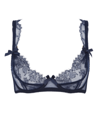 Agent Provocateur Willa Demi Plunge Underwired Bra in Navy