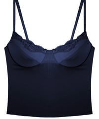 Only Hearts Lace Rose Underwire Cami in Navy