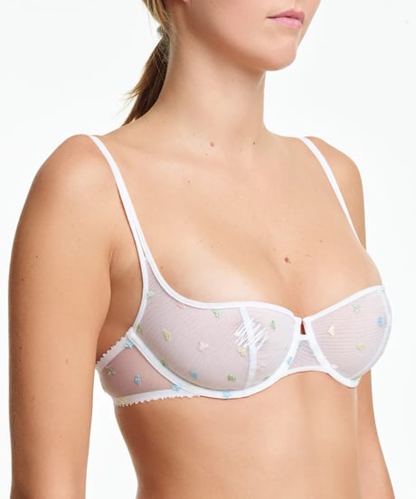 Yasmine Eslami Rebecca Balcony Bra in Love