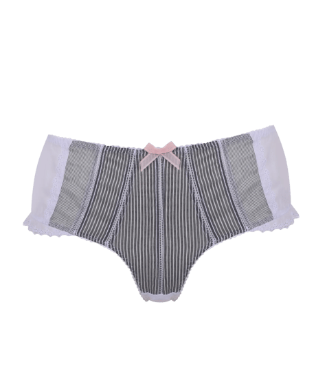 Agent Provocateur  High Waisted Brief in Black/White
