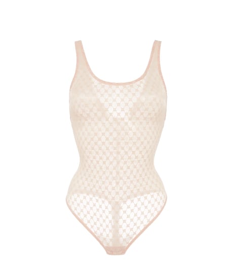 Simone Perele Plume Shaper Bodysuit in Peau Rose