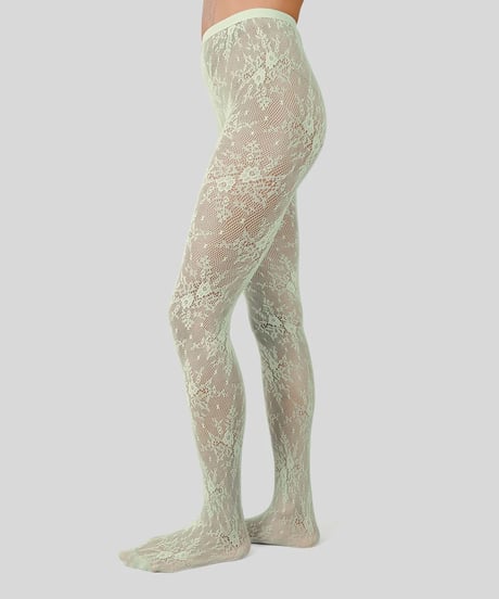 Swedish Stockings Rosa Lace Tights in Mint