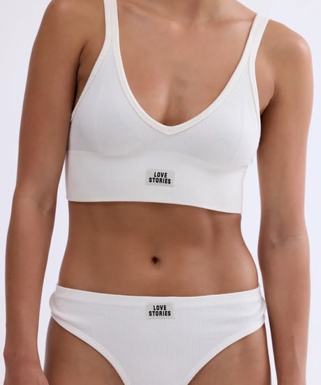 Love Stories Posey Stylish Sporty Bralette in White