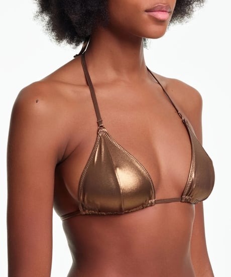 Yasmine Eslami Mica Bikini Set in Copper
