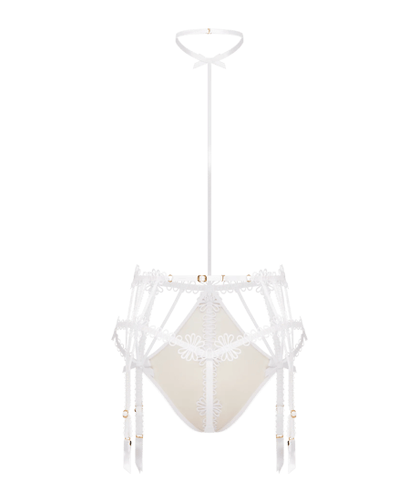 Agent Provocateur Coletta Playsuit in White Sand