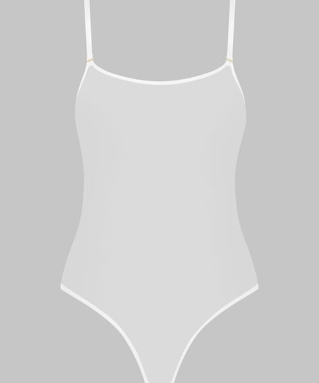 Maison Close Corps a Corp Body String in White