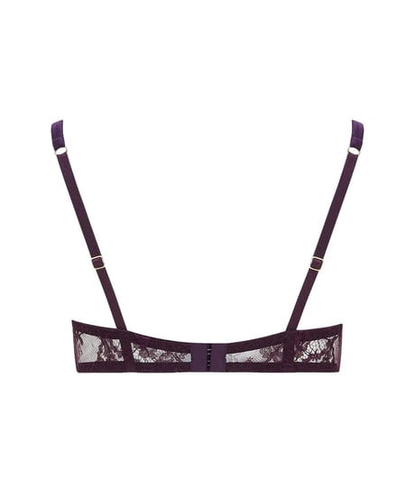 Coco de Mer Lunaria Quarter Cup Bra in Plum
