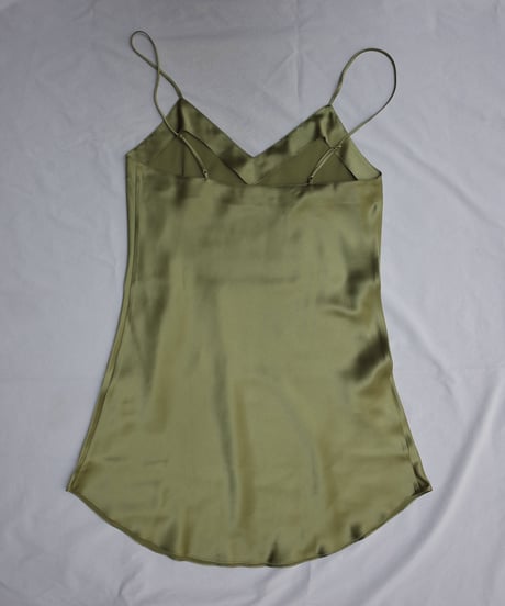 Luna di Seta Silk Slip Dress in Light green