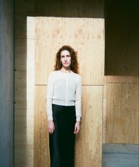 Cashmere Cardigan in Ivory