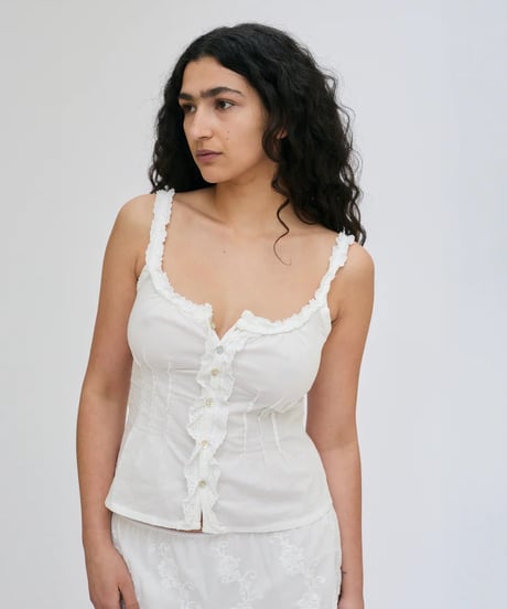 Fruity Booty Broderie Sleeveless Top