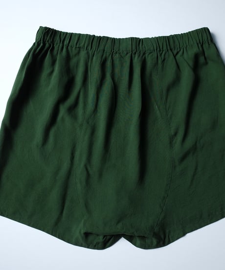 HAZE Silk Shorts in Forest