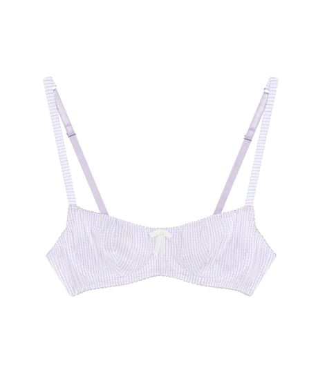 Fruity Booty Check Bra in White
