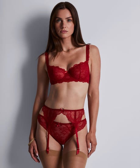 Aubade Danse des Sens Half Cup Bra in Red