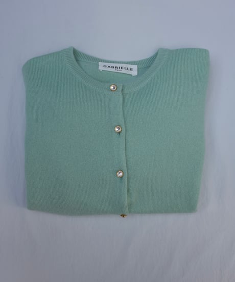 Cashmere Cardigan in Light Green