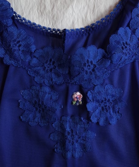 Vintage Slip Dress in Blue