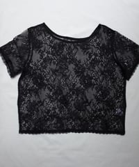 Lace tops in black