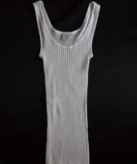 Oscalito Cotton Rib Tank Top in White
