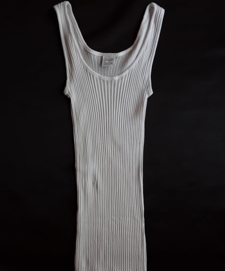 Oscalito Cotton Rib Tank Top in White