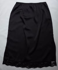 Satin midi skirt