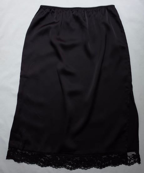 Satin midi skirt