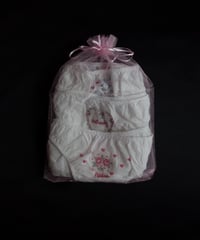 Only Hearts LONG WEEKEND 3 PACK EMBROIDERED PANTIES in White