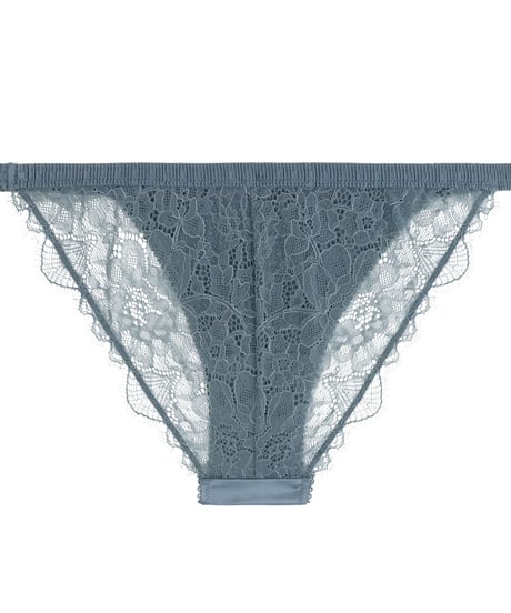 Love Stories Wild Rose Comfortable Lace Briefs in Grey Blue